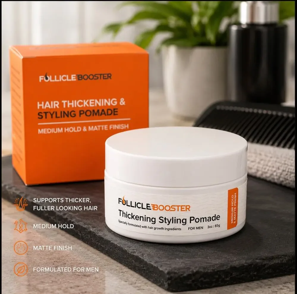 NEW Follicle Booster Men's Thickening Styling Pomade 3oz